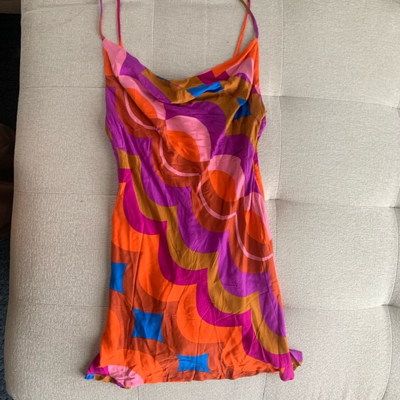 Patterned Slip Dress - Picture 2 of 5